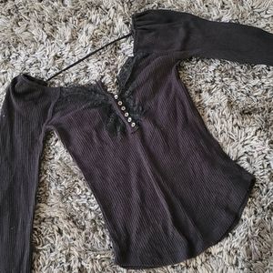 Free People Black Top